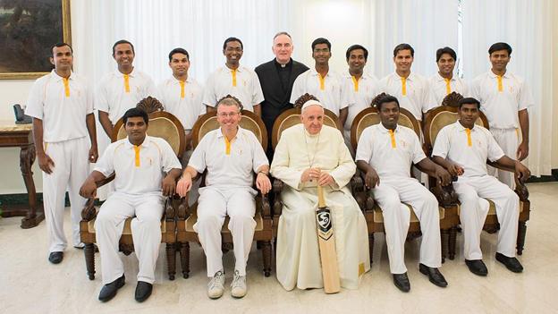 St Peter's Cricket Club, with Pope Francis