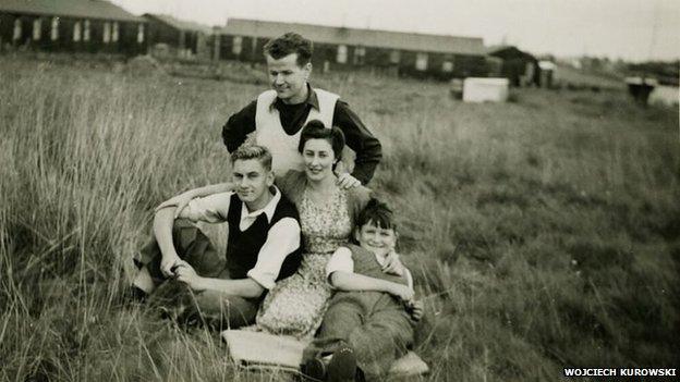 Wojciech Kurowski with family