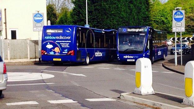 Nuthall Bus gate