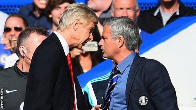 Arsene Wenger and Jose Mourinho