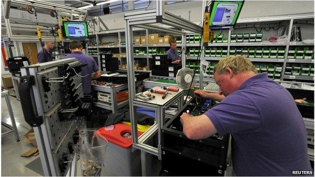 Workers on shop floor