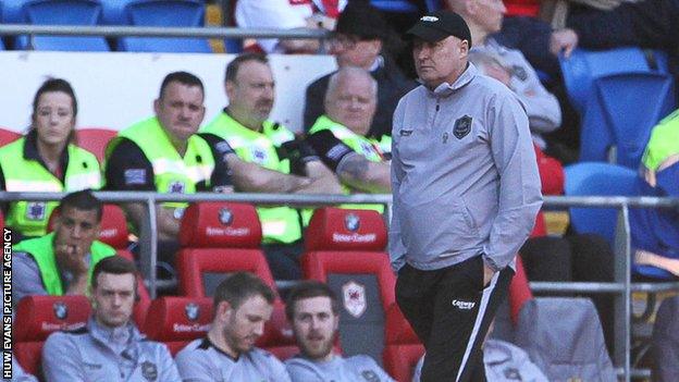 Russell Slade at the Cardiff City Stadium