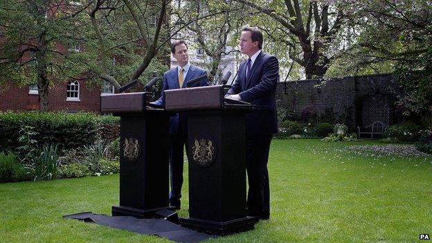 Nick Clegg and David Cameron