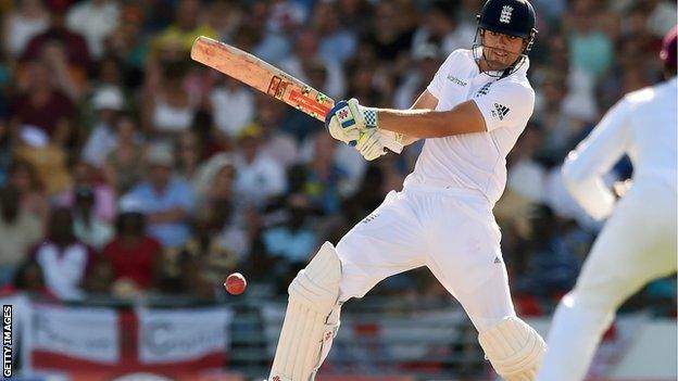 Alastair Cook bats