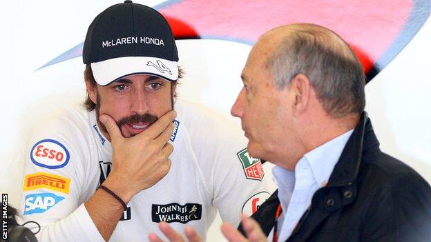 Fernando Alonso and Ron Dennis