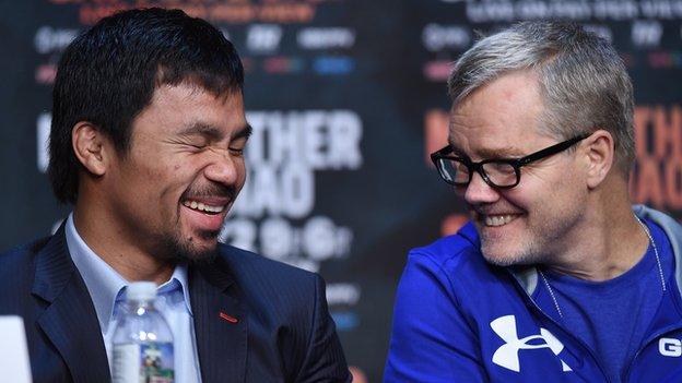 Manny Pacquiao and Freddie Roach