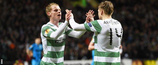 Gary Mackay-Steven (left) and Stuart Armstrong arrived from Dundee United in January