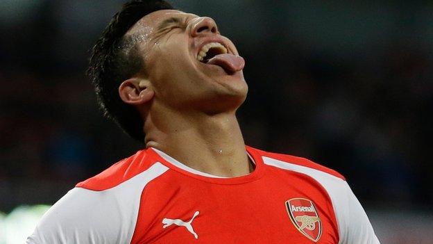 Arsenal forward Alexis Sanchez