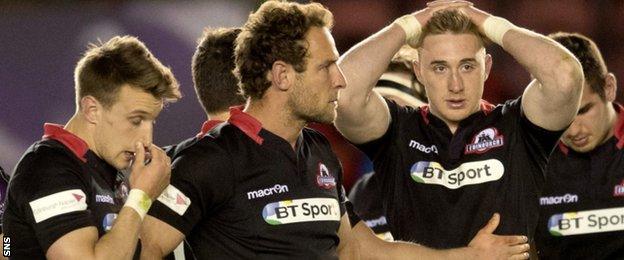 Disappointment for Edinburgh trio Tom Brown, Andries Strauss and Dougie Fife at full-time