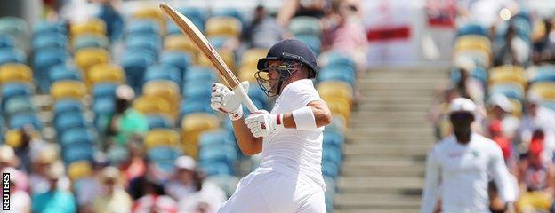 Jonathan Trott is dismissed