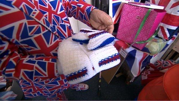 Gifts for the new baby from royalist Terry Hutt