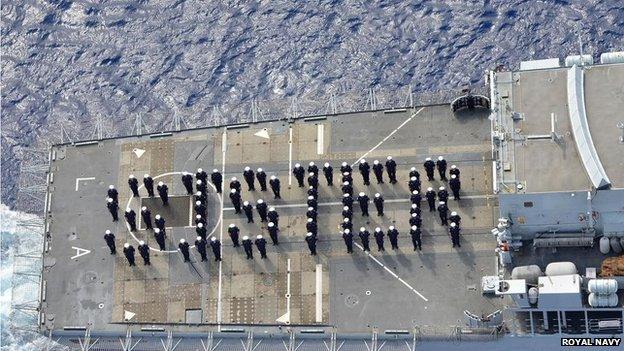 HMS Lancaster tribute