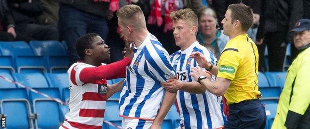 Nigel Hasselbaink and Kilmarnock's Lee Ashcroft clash