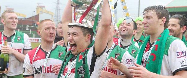 Glentoran's victory over Portadown was the east Belfast club's 22nd Irish Cup triumph