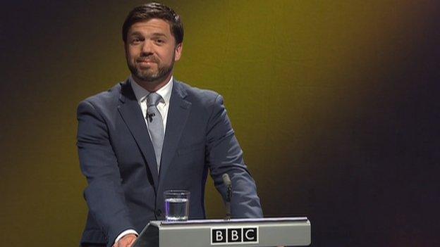 Stephen Crabb at BBC Wales Report debate