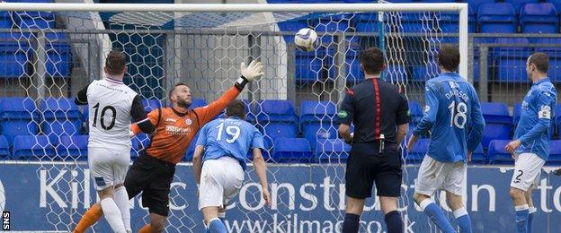 Aaron Doran scores for Inverness Caledonian Thistle against St Johnstone