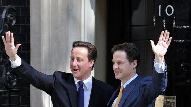 David Cameron and Nick Clegg