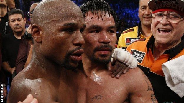 Floyd Mayweather and Manny Pacquiao