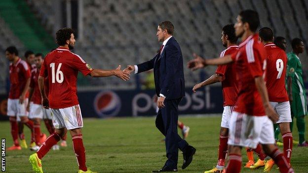 Al Ahly coach Juan Carlos Garrido