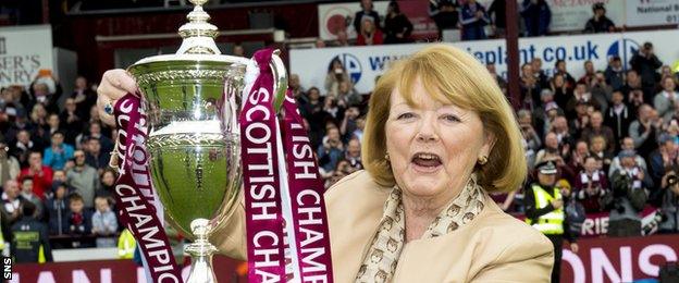 Hearts owner Ann Budge