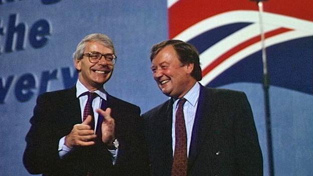 John Major and Kenneth Clarke in 1993