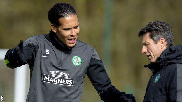 Virgil van Dijk and John Collins