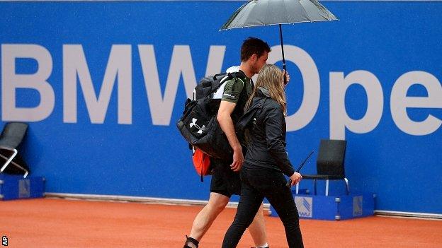 Rain has affected the whole week at the Munich Open