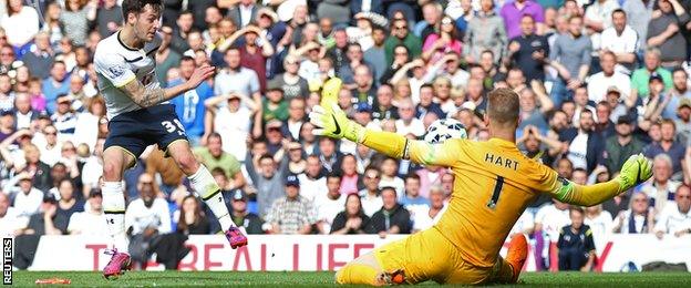 Ryan Mason and Joe Hart