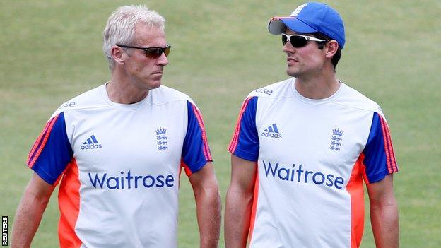 Peter Moores and Alastair Cook