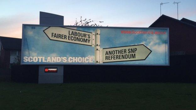 A poster in Glasgow sums up Scotland's options