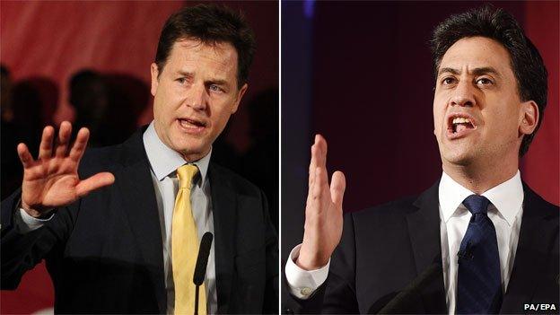 Clegg and Miliband