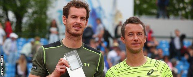 Andy Murray and Philipp Kohlschreiber