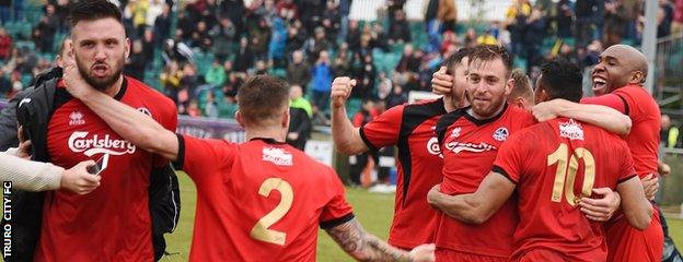 Truro City celebrate