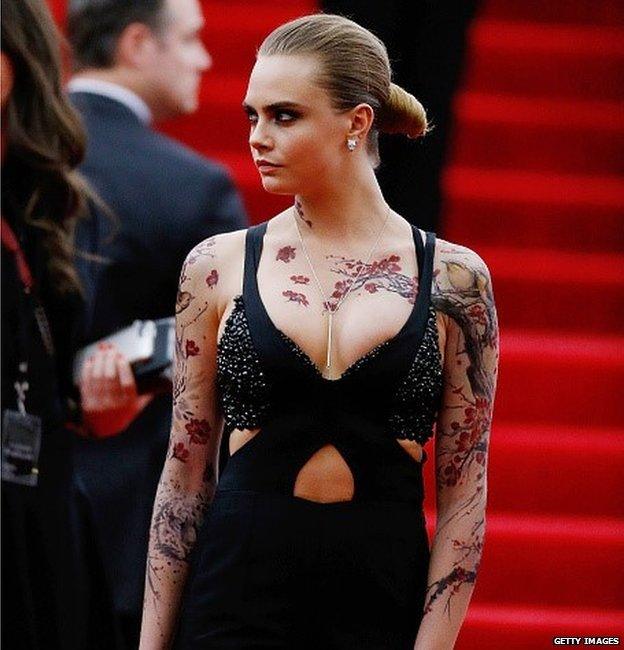 Cara Delevigne attends 'China: Through The Looking Glass' Costume Institute Benefit Gala at Metropolitan Museum of Art on May 4, 2015 in New York City