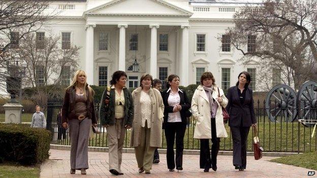 McCartney sisters and Bridgeen Hagans at the White House