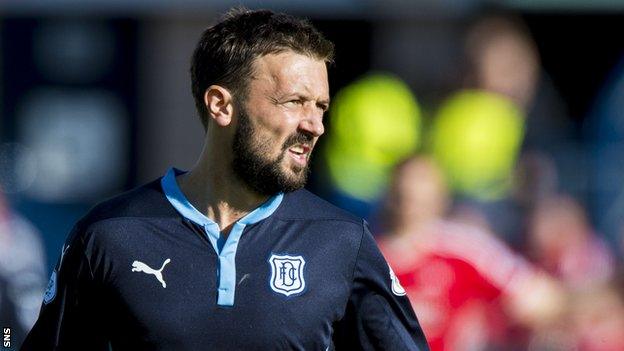 Kevin McBride in action for Dundee