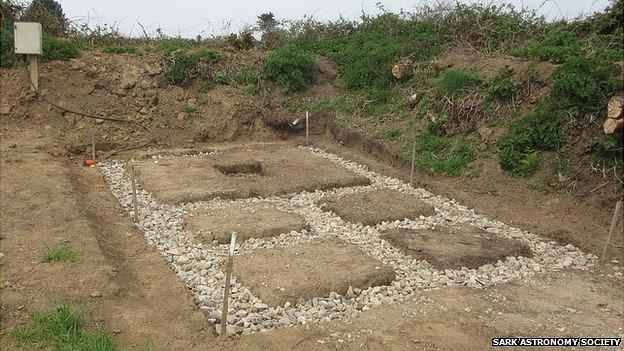 Foundations laid for Sark observatory