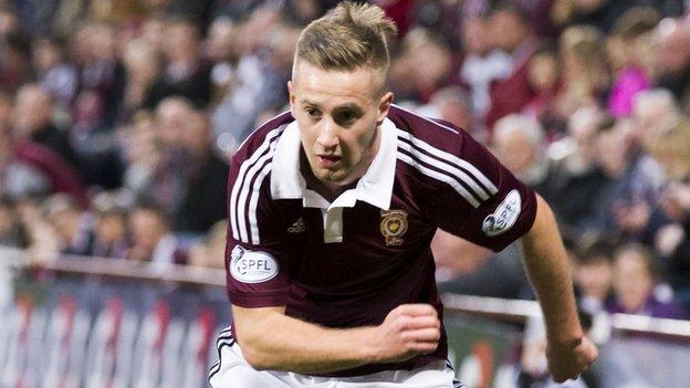 Hearts winger Billy King