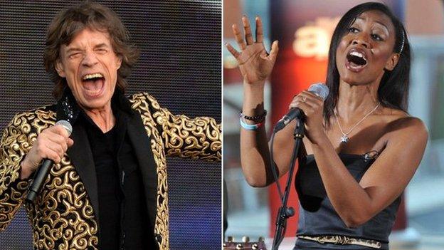 Sir Mick Jagger and Beverley Knight