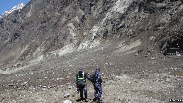 Police handout photo of Langtang