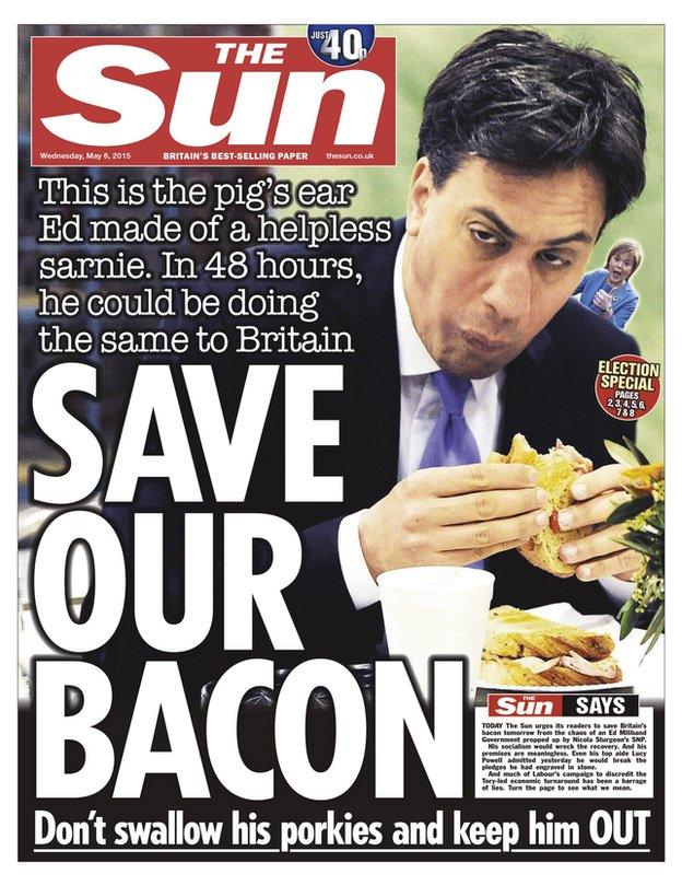 Sun front page