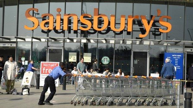 Sainsbury's store in East London