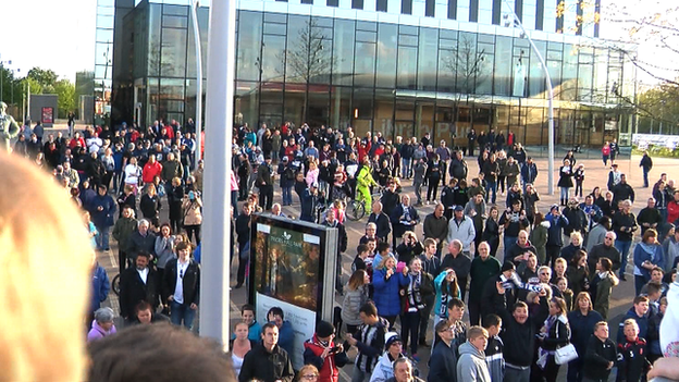 Corby Town bus parade