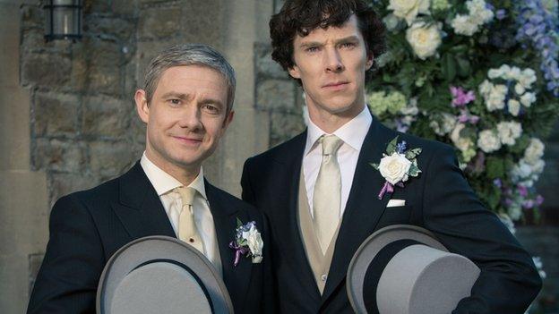 Martin Freeman and Bendict Cumberbatch