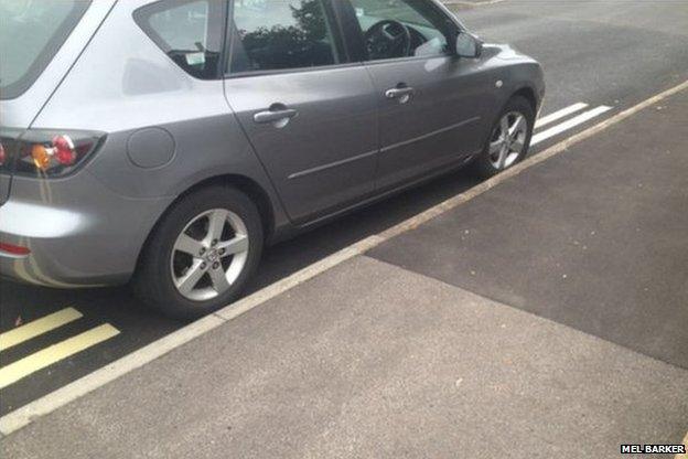 Yellow lines in Twyford, Berkshire