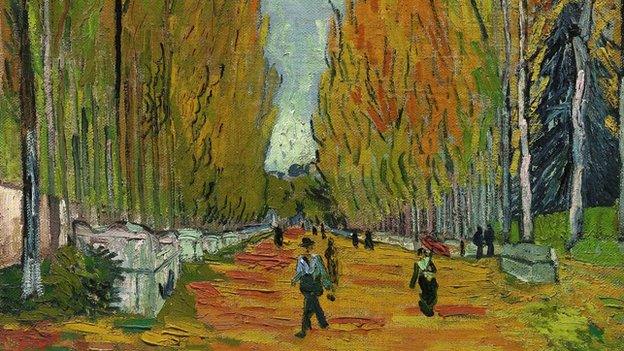 Van Gogh painting L'Allee des Alyscamps