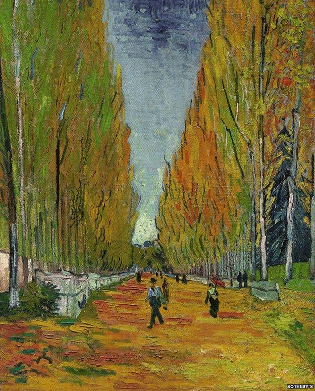 Van Gogh painting L'Allee des Alyscamps