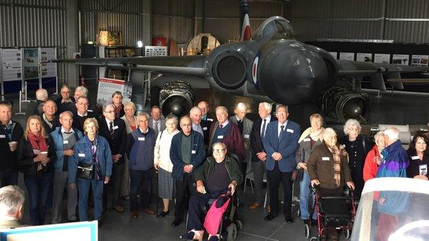 Former GAC workers at the Jet Age Museum