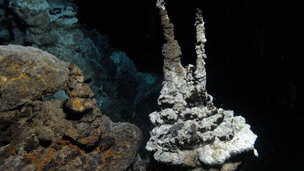 Hydrothermal vent on Arctic Mid-Ocean Ridge