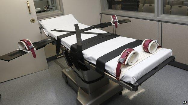 An execution chamber in Oklahoma